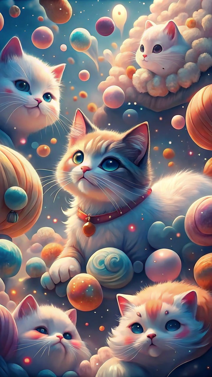 🐾 Котики всегда в тренде: милые обои для телефона 

8 августа мы отмечаем день усатых и мурчащих дру...